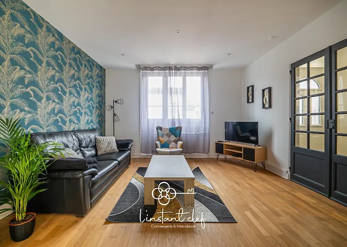 度假居 Maison D Exception Au Mans Garage Xxl Et Terrasse 勒芒