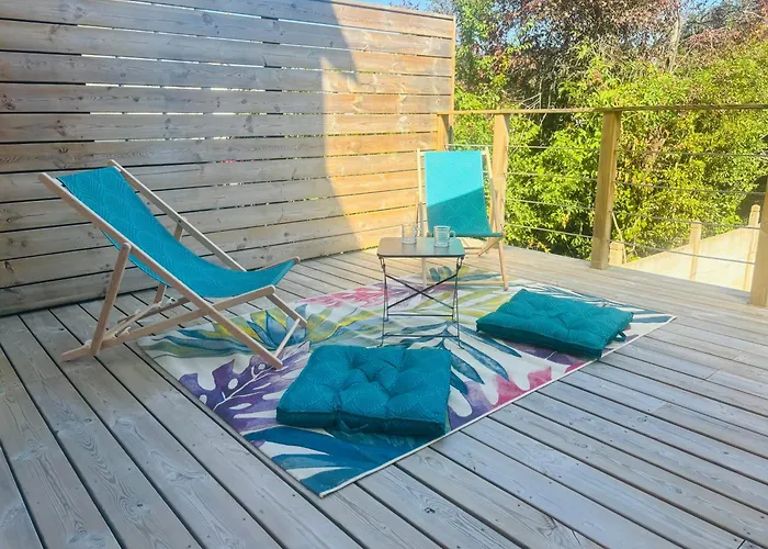 度假居 Maison D Exception Au Mans Garage Xxl Et Terrasse *